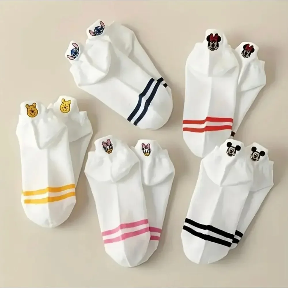 Mickey Mouse & Friends Socks 5 Pair Ankle Socks